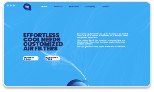 Custom air filter desktop