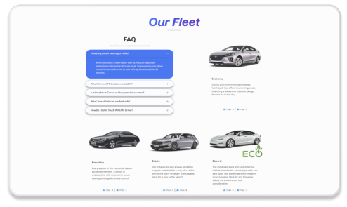 Website with cars and information